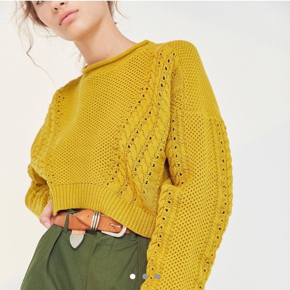 Urban Outfitters X BDG Mustard Sweater - Picture 1 of 3